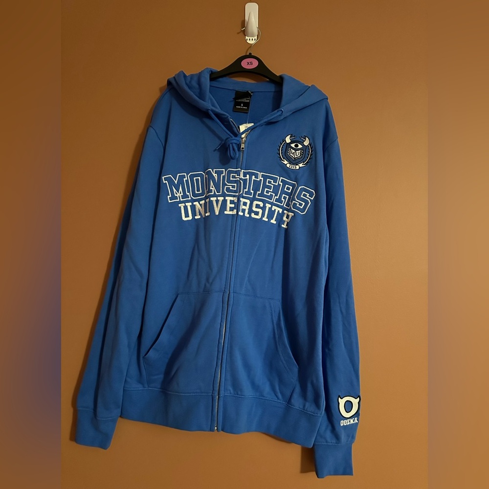 Disney Pixar Monsters University Logo Zippered Hoodie